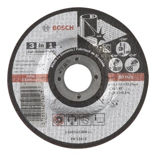 Bosch - 115*2,5 mm Kesme, Taşlama, Son Perdah 3in1 Disk