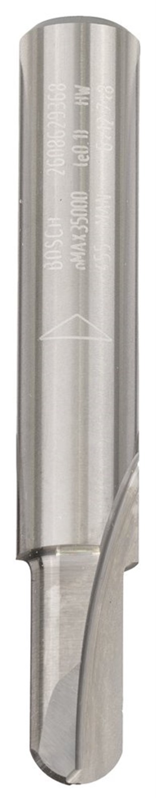 Bosch - Expert Serisi Ahşap İçin Çift Bıçaklı, Tam Sert Metal Boşluk Frezesi 8*6*50,8 mm