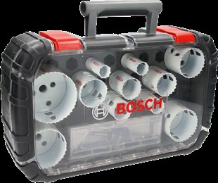 Bosch - Yeni Progressor Serisi Delik Açma Testeresi (Panç) Seti 14 Parça Ø 20-22-25-32-35-40-44-51-60-64-76 mm