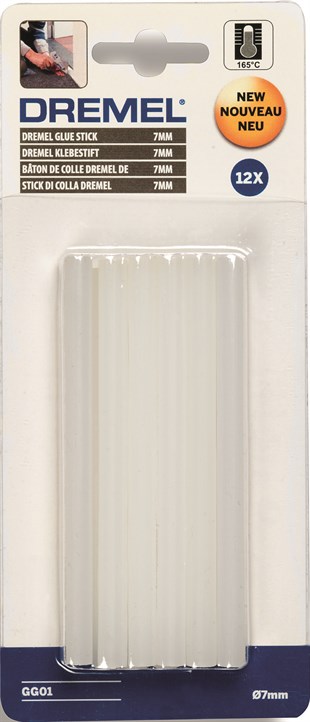 DREMEL® 7 mm Çok Amaçlı Yüksek Sıcaklık Tutkal Çubukları (GG01)