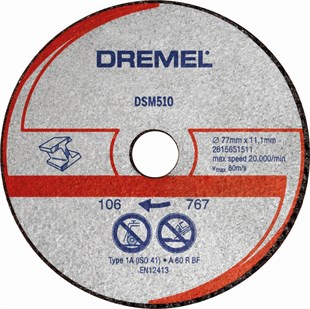 Dremel DSM20 Metal ve Plastik Kesme Diski (DSM510)